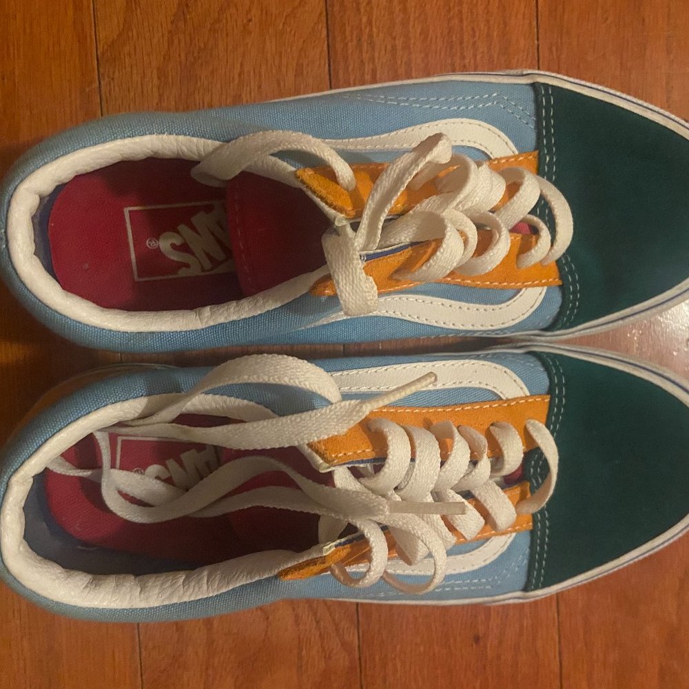 Colorblock Lace-Up Vans - Picture 2 of 4